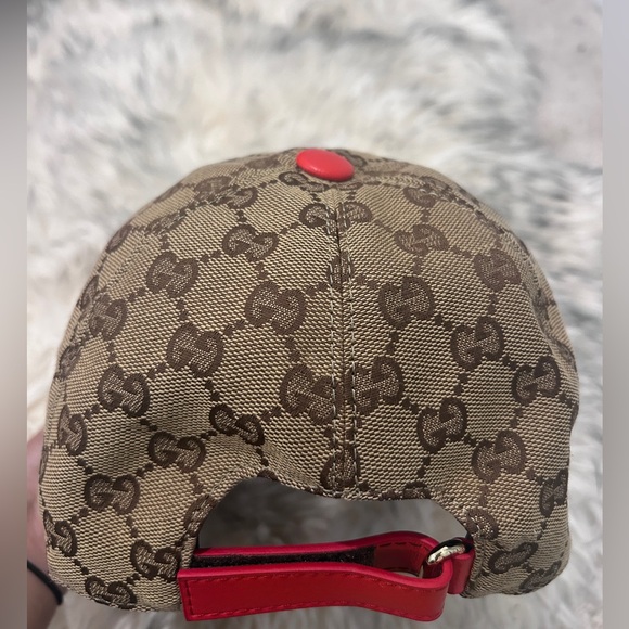 The North Face x Gucci - Brown Monogram Logo Baseball Cap - Size Medium - Picture 4 of 8